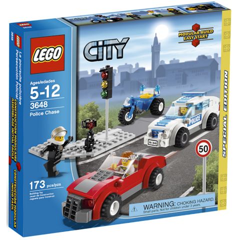 WRC 2008 +THE POLICE プルバックカー 4台セット Set: 3648 - Police Chase | The Minifig Shop