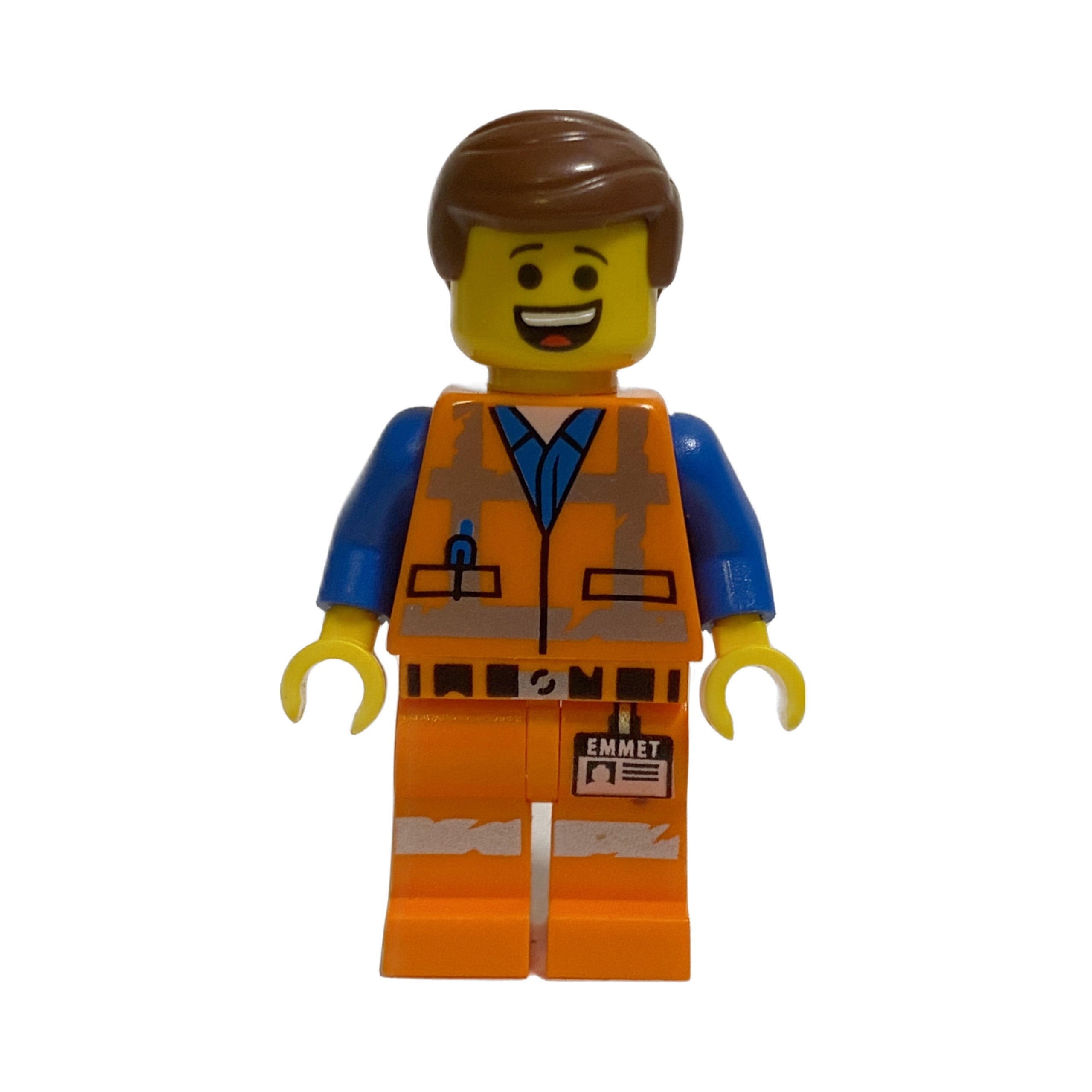Minifigure: Emmet (Lopsided Grin/Confused, Worn Uniform), tlm180 | The