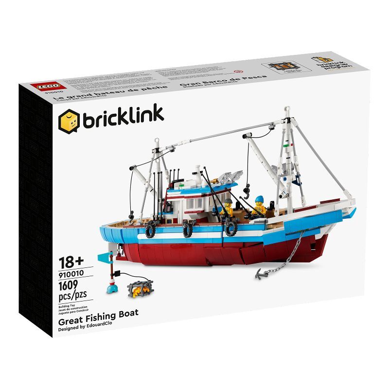 Lego fishing boat set outlet