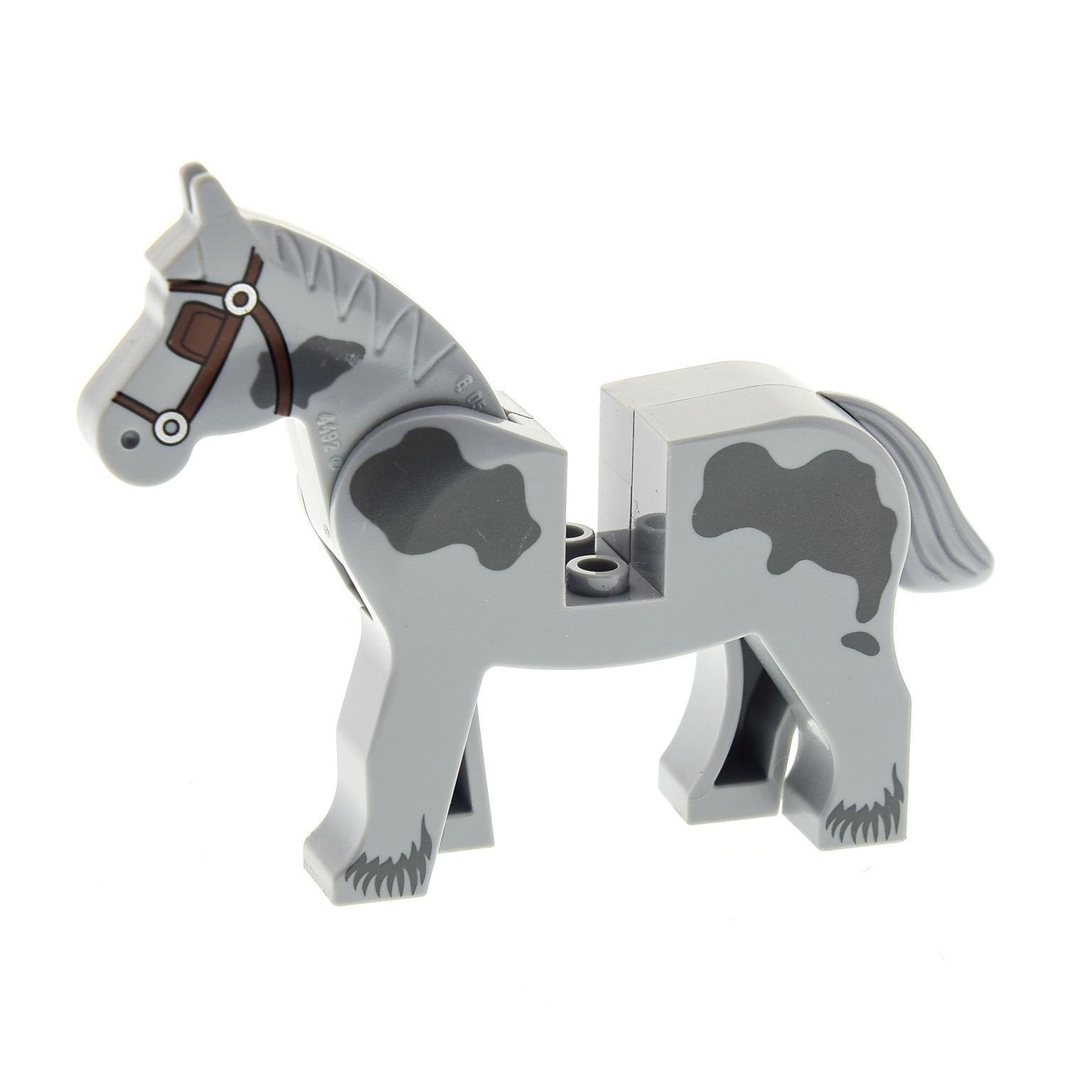 Animal Gray Spotted Horse with Covered Eyes, 4493c01pb09 The Minifig