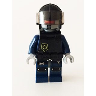 Minifigure Robo SWAT Aviator Cap Body Armor Vest tlm069 The Minifig Shop