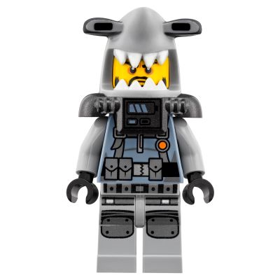 Minifigure Hammer Head Black Beard Large Knee Plates njo353