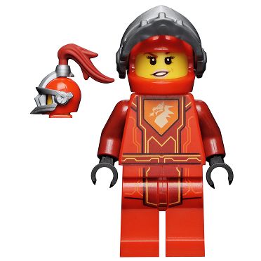 Minifigure Macy Halbert Flat Silver Visor Battle Suit Macy nex084 The Minifig Shop