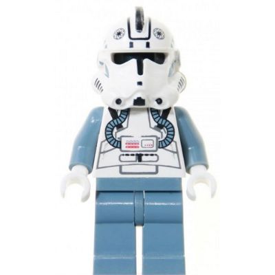 Minifigure Clone Trooper V wing Pilot Phase 2 Sand Blue Arms and Legs Black Head sw0118