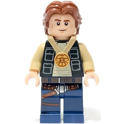 Minifigure Han Solo Celebration Wavy Hair sw1284