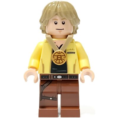 Minifigure Luke Skywalker Celebration Bright Light Yellow Jacket sw1283 The Minifig Shop