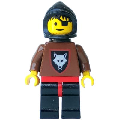Minifigure Wolfpack Eye Patch Brown Arms and Black Legs Black Hood and Cape cas251 The Minifig Shop