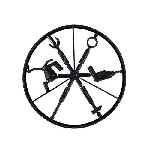 Lego tool wheel outlet