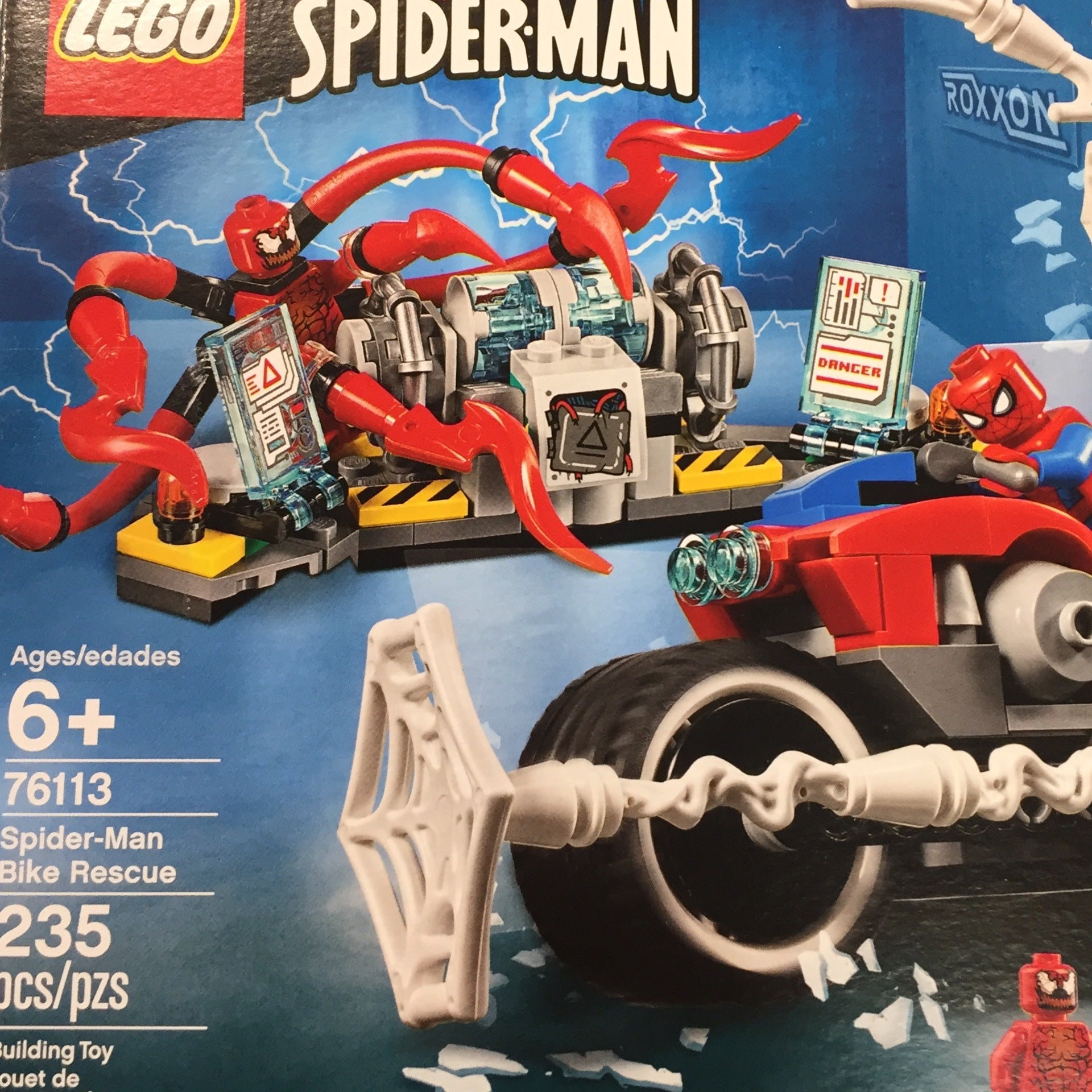 76113 Spider Man Bike Rescue The Minifig Shop